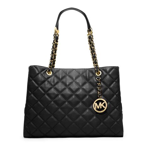 michael michael kors susannah large quilted leather tote|Michael Kors whitney purse.